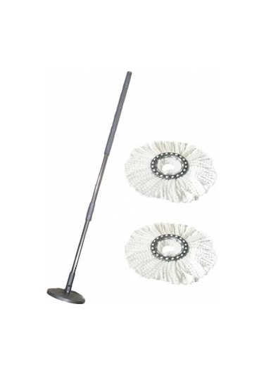 Zambak Temizlik Seti Yedeği Sap + 2 Adet Mop
