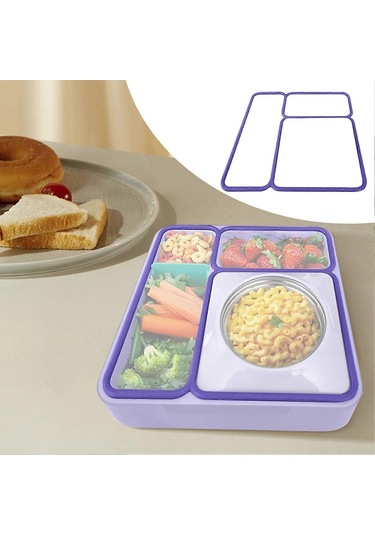 Omiebox İçin 1/2 Adet Kapak Sızdırmazlık Contası, Çocuklar İçin Tam Uyumlu Yedek Parça, Bento Öğle Yemeği Kutusu, Yalıtımlı Gıda Kabı Kapak Contaları, Beyaz --