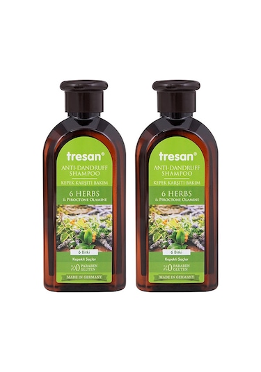 Tresan 6 Bitki Kepek Karşıtı Bakım Şampuanı 2 x 300 ML