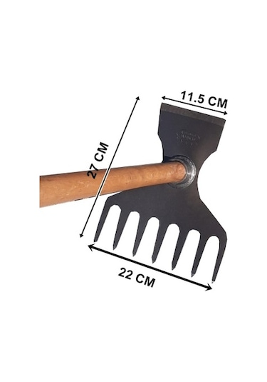 Demiray Ultra Çelik Tırmıklı Orman Çapası - 90 Cm Çapa Sapı