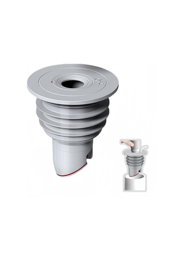 Ximistore9 Gri 60-65mm Çamaşır Makinesi Su Borusu Bağlantısı, Kokuları Engelleme, Tıkanıklık Önleyici, Sıvı Ve Havuz Sızıntısı Önleyici, Yalıtkan Oto Kapatma Tıkanıklık Kapağı Gri