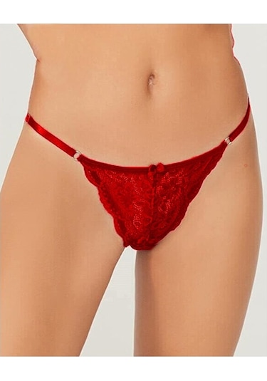 Kadın Dantelli Tanga Ipli String Külot