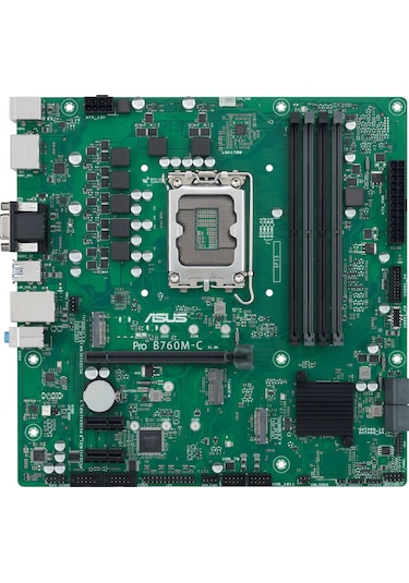 Asus Pro B760M-C-CSM Intel B760 6200 MHz (OC) DDR5 Soket 1700 mATX Anakart