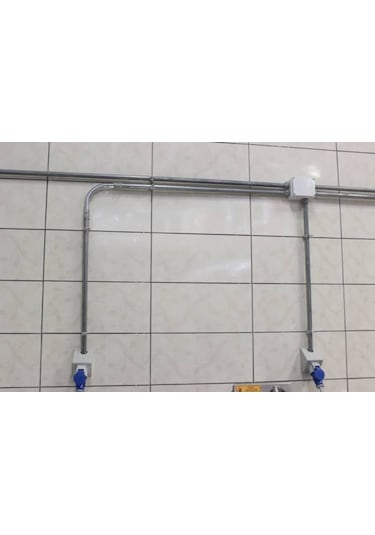 3Mt.Emt Dişsiz Galvanizli Çelik Boru Yarım Parmak Iç Çap16Mm