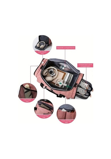 Sandwich Motion003 Eonothem Mavi Büyük Kapasiteli Çok Bölmeli Ayarlanabilir Askılı Kraliyet Mavisi Seyahat Çantası Mavi