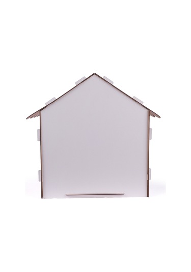 Ahşap Dekoratif Köpek Evi-kulübesi, Küçük Irk Köpekler İçin Kulübe, Köpek Kulübesi Beyaz - Pembe