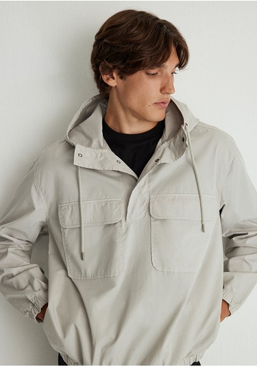 Mavi - Kapüşonlu Gri Sweatshirt 0211155-70144 Gri