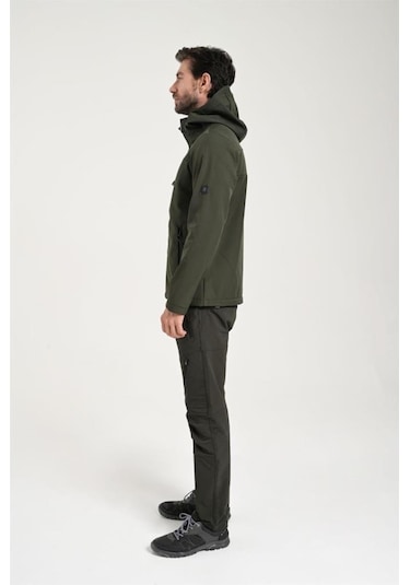 Exuma 2311100 Erkek Haki Yağmur Rüzgar Geçirmez Softshell Mont 001