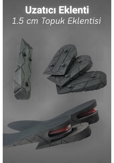 Dopar Boy Uzatıcı Tabanlık 2 Katlı Ayarlanabilir 4.5 Cm Boy Yükseltici İç Taban 35-45