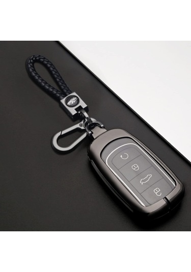 Maiyame 奇瑞 Tiggo 8 Pro İçin Çinko Alaşımlı+tpu Anahtar Kılıfı - Tiggo 7 Pro, 8 Plus, Arrizo 5 Dört Tuşlu Anahtarlara Uygun