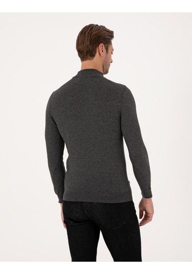 Pierre Cardin Erkek Antrasit Melanj Kazak /triko 50314176-vr081 Antrasit Melanj