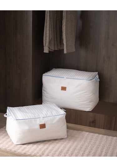 Madame Coco Nuage 2'li Baskılı Hurç - Beyaz/açık Mavi 8684427147696 Çok Renkli