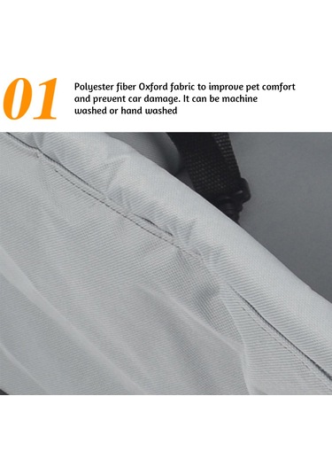 Reedark Kat Yataklı Seyahat Taşıyıcı - Su Geçirmez, Hava Geçirgen, Ayarlanabilir Köpek Koltuk Koruyucu