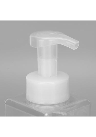 Dold Plastik Pompa Şişeleri, 250ml, Şeffaf Kare Köpük Dispenseri