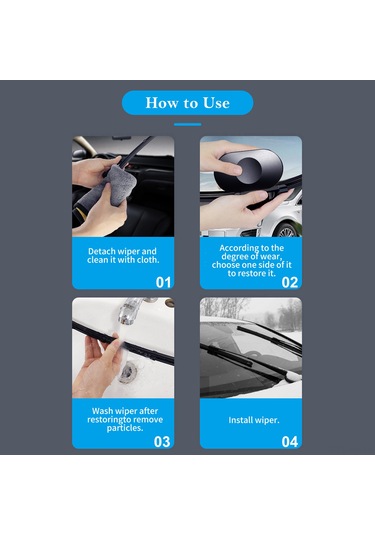 Folinda Araba Silecek Tamiri Aleti - 30 Saniyede Yıpranmış Silecekleri Yenileyici, Her Araç Modeline Uygun, Gürbüz Metal+abs Malzeme