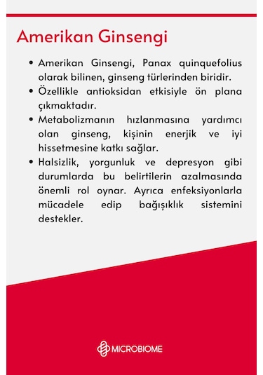 Microbiome Ginseng Complex 30 Kapsül