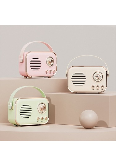 Besthome1 Retro Kablosuz Karaoke Hoparlör: 5.0 Teknoloji, Taşınabilir Mikrofonlu Ses Sistemi