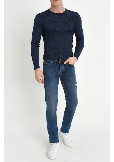 044 Slim Fit Mavi Jean Pantolon Mavi