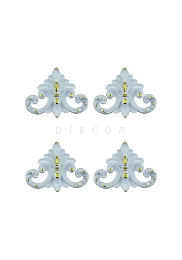 Diecor Dekoratif Polimer Mobilya, Duvar Ve Tavan Motifi Sarı Beyaz 12 Cm Model:xa47