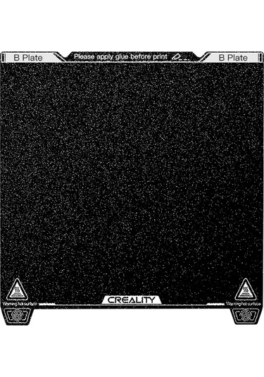 Xindoker Creality K1 235x235mm Peı Platformu - Yüksek Isı Dayanıklı, Kolay Çıkarım, Dayanıklı - Pla/abs/asa/petg/tpu/pc/pa Uyumlu Siyah