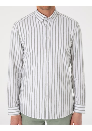 Pierre Cardin Erkek Haki Gömlek Desenli 50307093-vr027 Haki
