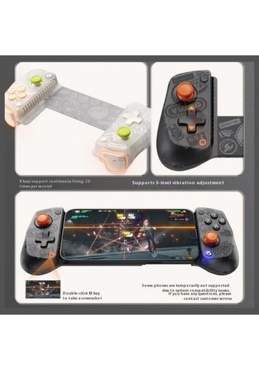 Gamesir X5s Zenless Zone Zero Zzz Beyaz Wireless Mobile Game Controller Switch 2,ios, Android