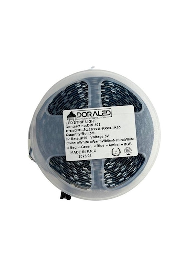 5v Adreslenebilir Ws2812b Argb Pixel Şerit Led Ip20 M:60led 5m Magic Led