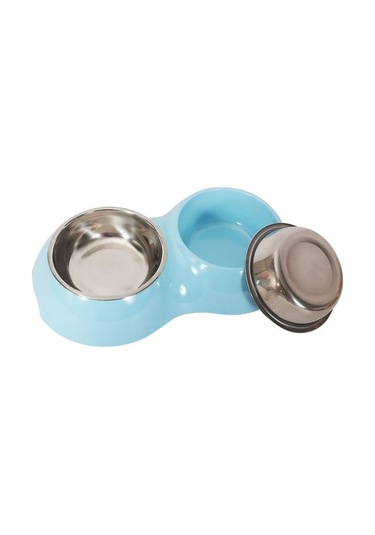 Çelik Kaymaz Taban Kedi Köpek Mama ve Su Kabı 700 ML