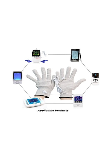 Geeksen Elektriksel Akupunktur Masaj Eldiveni - Terapi Ve Rahatlama İçin İdeal Çözüm Bej