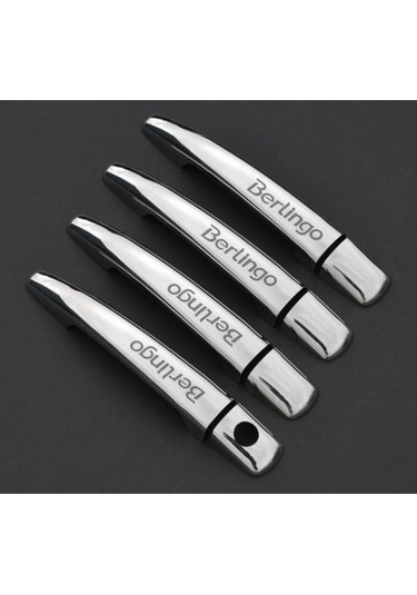 Citroen Berlingo Krom Kapı Kolu Tk 2008 Üzeri Paslanmaz Çelik Yaz