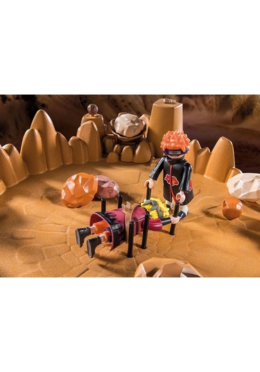 Playmobil Naruto Shippuden 70667 Naruto Vs Pain, Krater Taban Plakası Ve Dev Kurbağa Gamakichi İle H