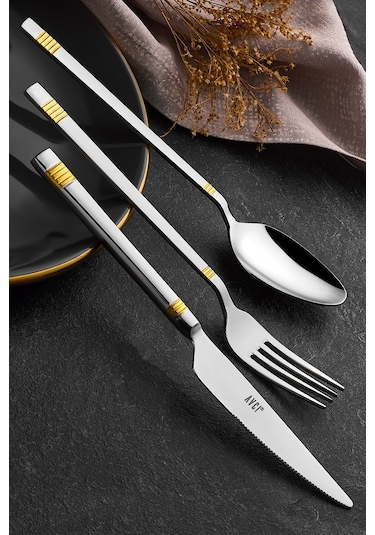 Duru Gold 84 Parça Çatal Kaşık Bıçak Takımı 18-10 Paslanmaz Çelik