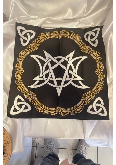 Rune Semboli Taşları Run Taşları Örtüsü Sunak Nordic Runes Örtüsü Sunağı