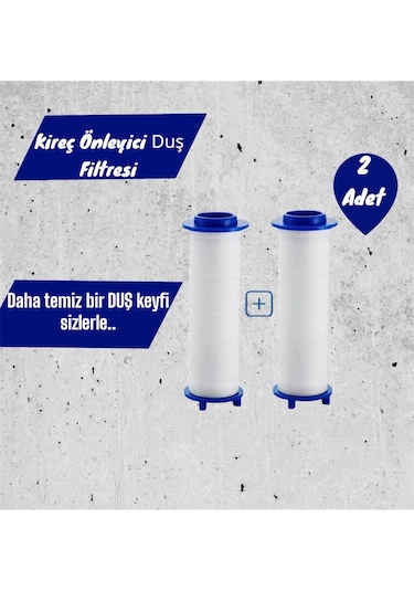 2 Adet Kireç Önleyici Duş Filtresi