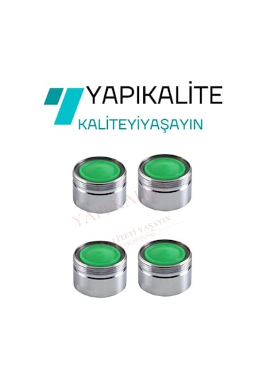 YAPI KALİTE 4 Adet Dış Dişli Batarya Ucu Su Tasarruf Ucu Perlatör