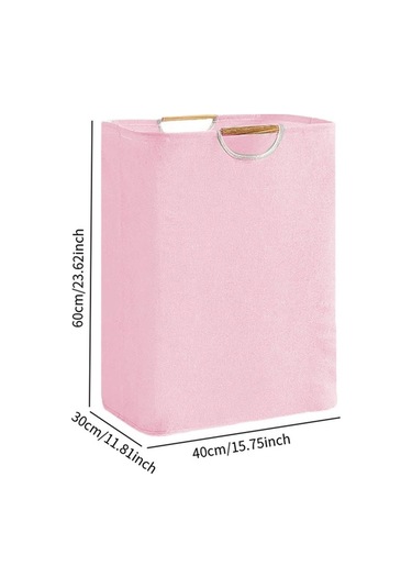 Pazly Suntek Çok Amaçlı Katlanabilir Pembe Çamaşır Sepeti - Ev & Organizasyon Pembe