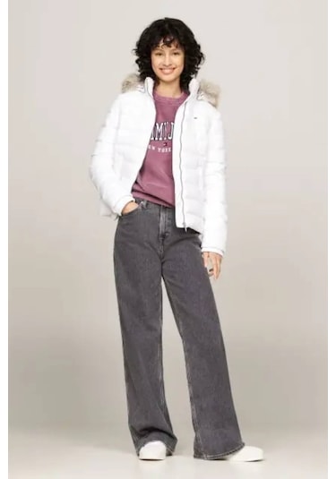 Tommy Jeans Kadın Mont-dw0dw18312 Beyaz