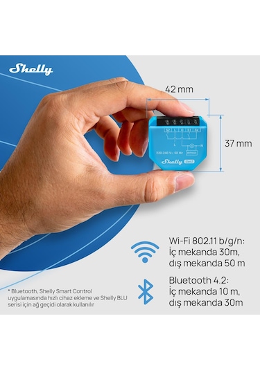 Shelly 1l Gen3 Nötrsüz Akıllı Röle
