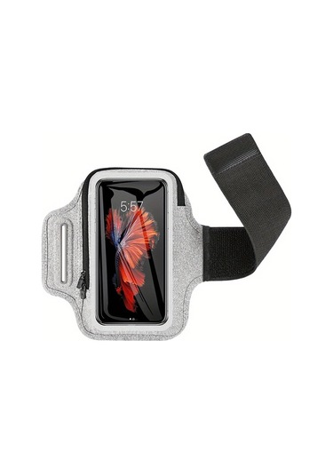 Willowhaven İphone Uyumlu 16 15 14 13 Pro Max Koşu Yürüyüş Fitness İçin Ayarlanabilir Gri Koşu Kol Çantası