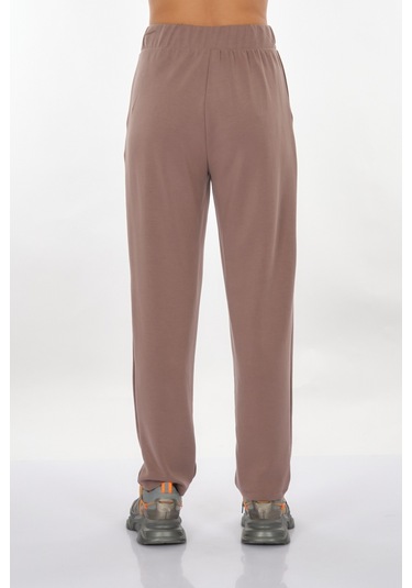 Perspective Lastikli Bel Açık Kahverengi Kadın Pantolon 24790166 001