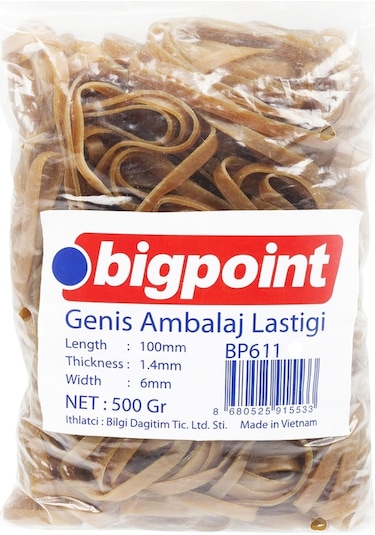 Bigpoint Geniş Ambalaj Lastiği 500 Gram %100 Kauçuk