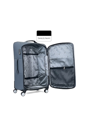 Reymond Luggage Lara Seyahat Valizi, Orta Boy Gri