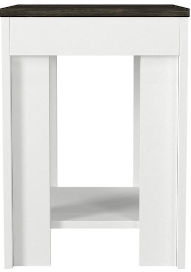 Dekorister Done Yan Sehpa Beyaz-Rebab