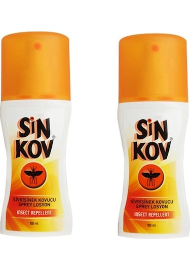 SİNKOV SİVRİSİNEK KOVUCU SPREY LOSYON 100 ML x 2 ADET