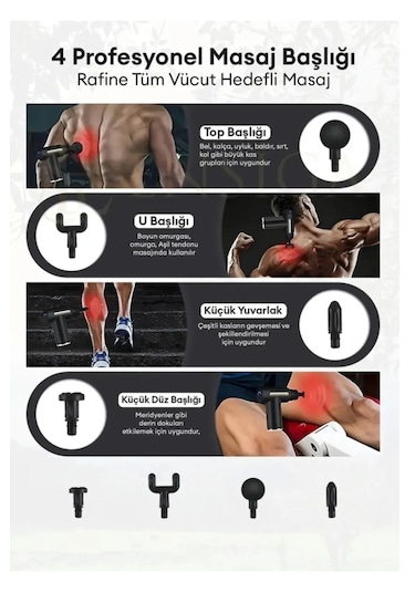 Enshall Ams-6 Darbeli Titreşimli Şarjlı Masaj Cihazı Çok Renkli