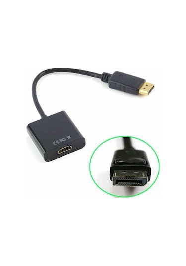 Displayport To HDMI Dönüştürücü Adaptör DP Display Port Çevirici