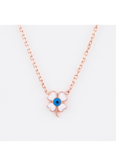 Yonca Yaprağı Gümüş Kadın Kolye (448661303)