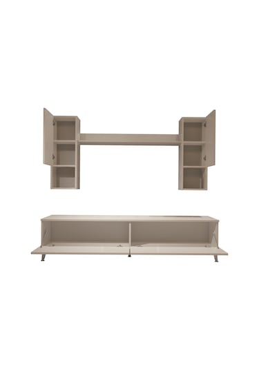 Decoraktiv Eko 5da Slm Std Silver Tv Ünitesi Tv Sehpası Beyaz