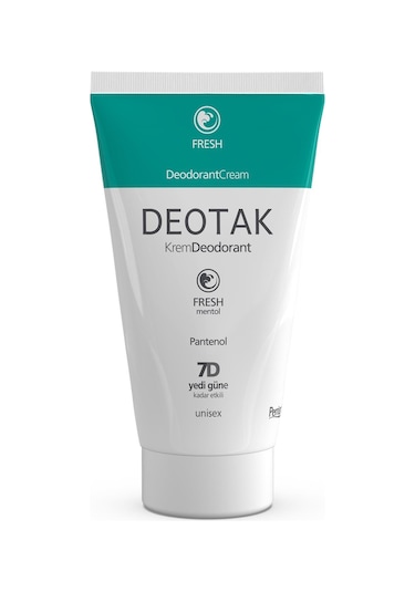 Deotak Mentol Ferahlığı 7 Güne Kadar Etkili Krem Deodorant 35 ML