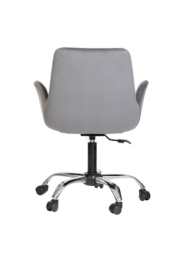 Markaelz Krom Metal Ayaklı Ofis Çalışma Sandalyesi Pescado Gri